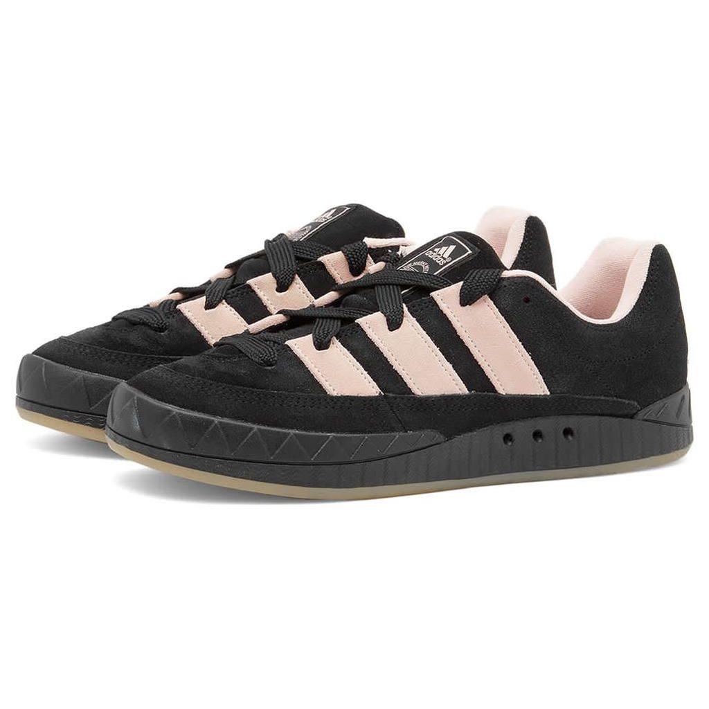 Adidas Originals Adimatic Leder Mode Bequem Langlebig Leicht Low-Top Sportliche Freizeit Schuhe Unisex Sneaker Schwarz Pink GY2092