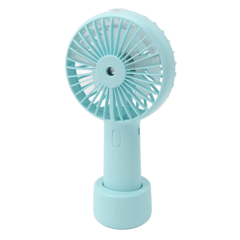 Handheld Misting Fan Quiet 2000mAh 3 Wind Speed 2 Spray Mode 7 Turbine Blades USB Personal Mister