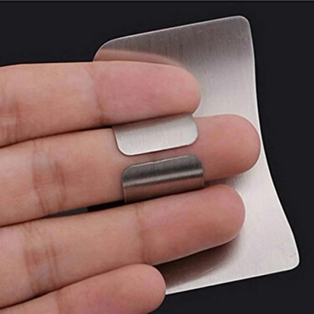 Kitchen Gadget Stainless Steel Finger Protector Durable Safe Guard Cutting Finger Protector Anti-cut Finger Guard Kitchen Use