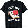 AHole Is My Goal Corn Hole Bean Bag Sarcastic Cornhole T-Shirt Short Sleeve Harajuku Summer Style Man Tshirt Casual  Tees