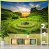 Sonnenuntergang Insel Landschaft Malerei Wandteppich Wandbehang Böhmische Kunst Schlafzimmer Wohnzimmer Wand Heimdeko