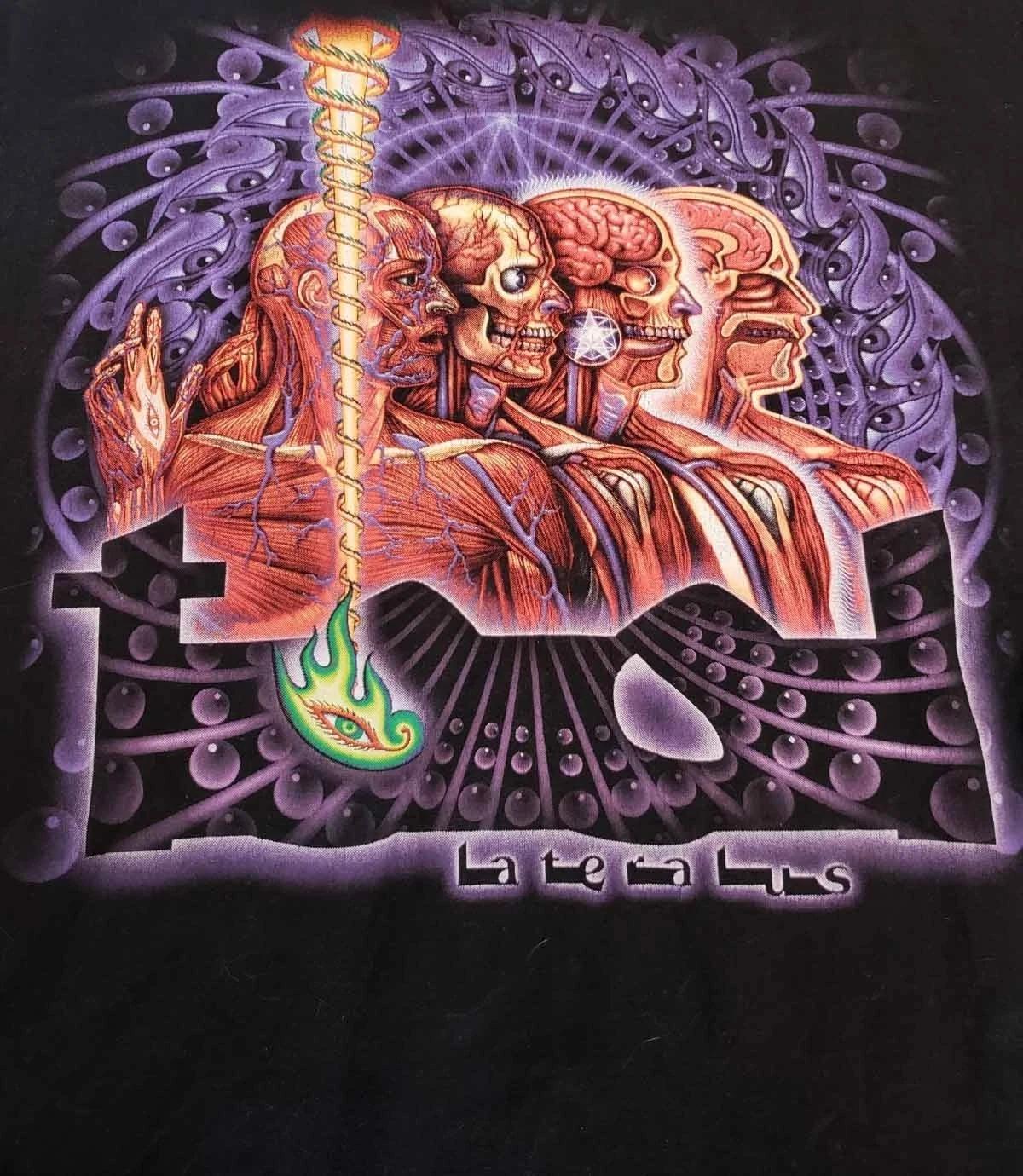 Tool Lateralus Album Band T-Shirt Black Unisex Progressive Metal Graphic Tee L