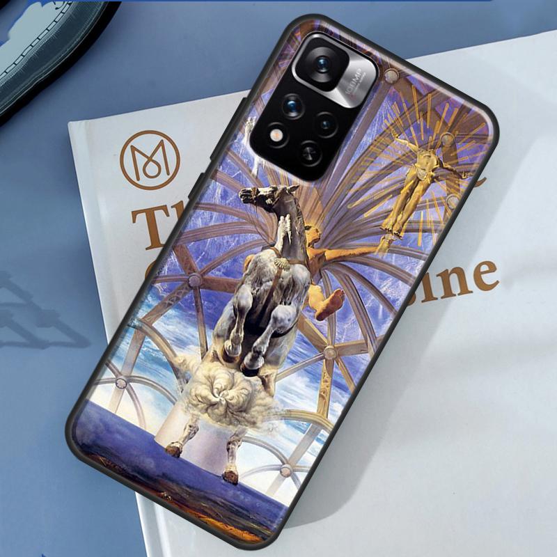 Salvador Dali Kunst-Hülle für Xiaomi Redmi Note 13 12 11 9 10 14 Pro 9S 10S 11S 12S Redmi 14C 10C 12C 13C Abdeckung