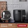 Panasonic Rice Cooker 5 Cups Pressure IH Compact Size Automatic Cooking Pot Anhydrous Temperature Cooking Lid Dishwasher Safe Black Cooking/Low