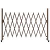 Expanding Trellis Fence, Freestanding Movable Fence, Foldable Garden Screen Panel, 250 x 103.5 cm, Dark Brown