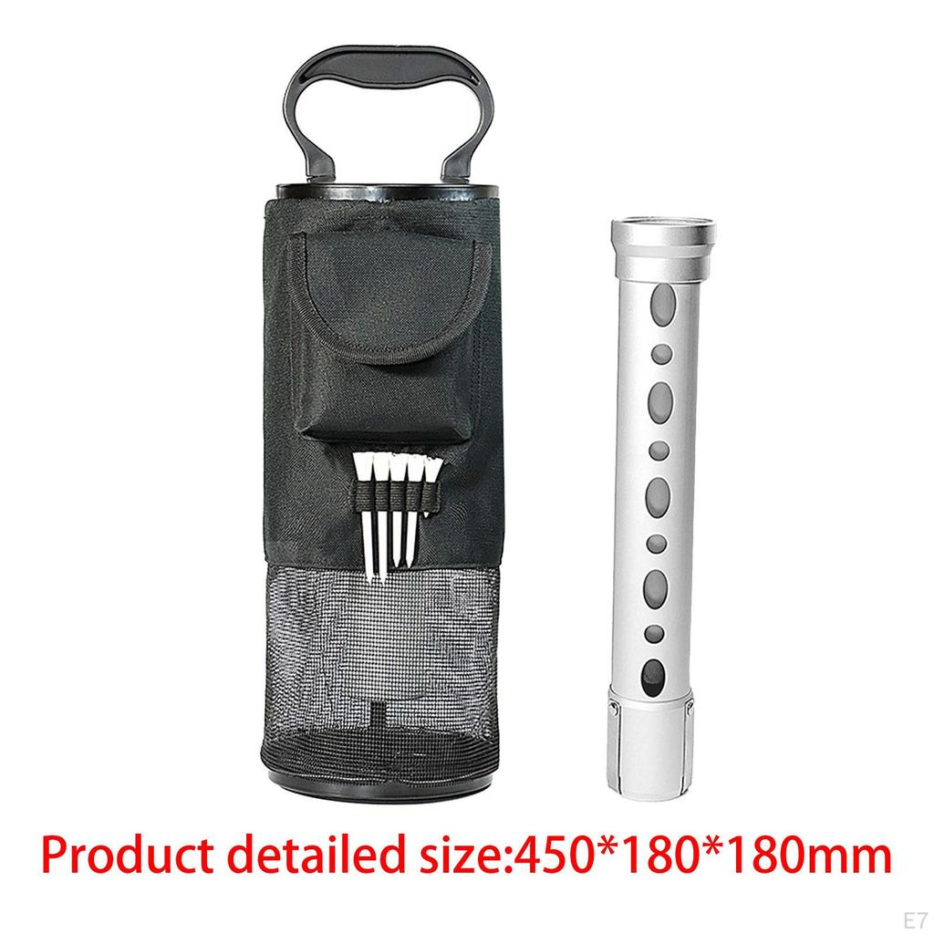Golf Ball Retriever Collector Bag Practical Scooping Device Portable with Storage