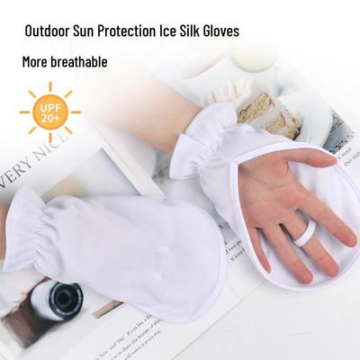 UV Protection Fingerless Cycling Gloves - Non-Slip, Breathable, Elastic