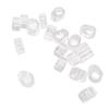 20 Stück PVC Türgriff Puffer Antikollision Mini Größe Türknauf Stopper Wiederverwendbar 18mm Lochdurchmesser Transparenter Türstopper