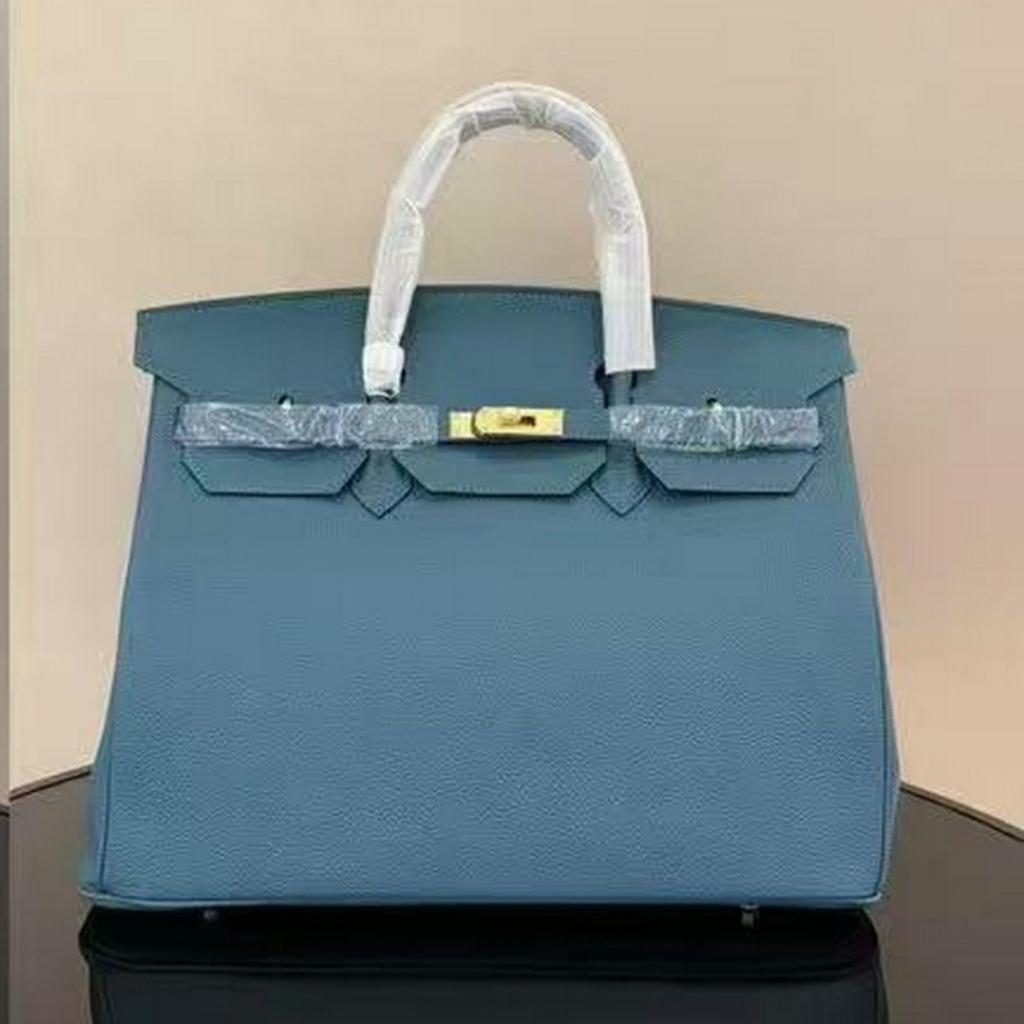 ML2026 Nueva Piel de Vaca de Capa Superior Bolso Platino de 40 cm Bolso Grande Bolso de Mano Bolso de Cuero Genuino para Mujer