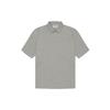 Fear Of God Essentials SS21 Short Sleeve Polo Unisex Polo Shirts Dark-Heather-Oatmeal FOG-SS21-615