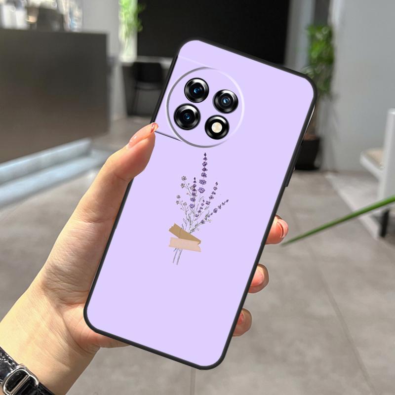 Lavender Purple Flowers Case For OnePlus Nord CE 5 2 3 4 Lite N30 N20 OnePlus 15 13 12 11 9 10 Pro 10T 13R 15R Cover