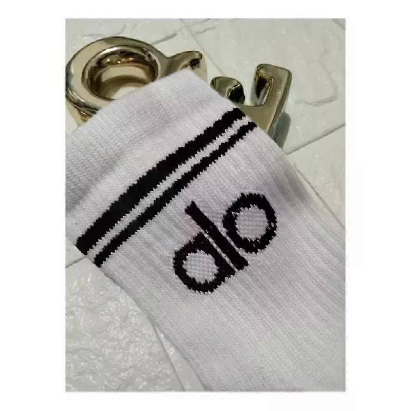 3 Paar Mid-Tube-Socken - Baumwolle lang weiß