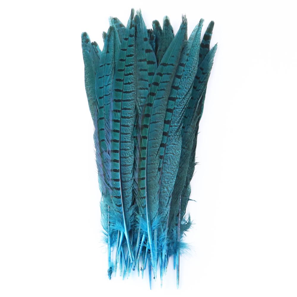 10pcs Multicolor Chicken Feathers Natural Pheasant Tail Feathers 25-30 Cm for Party Clothing Jewelry Making Plume Decoration