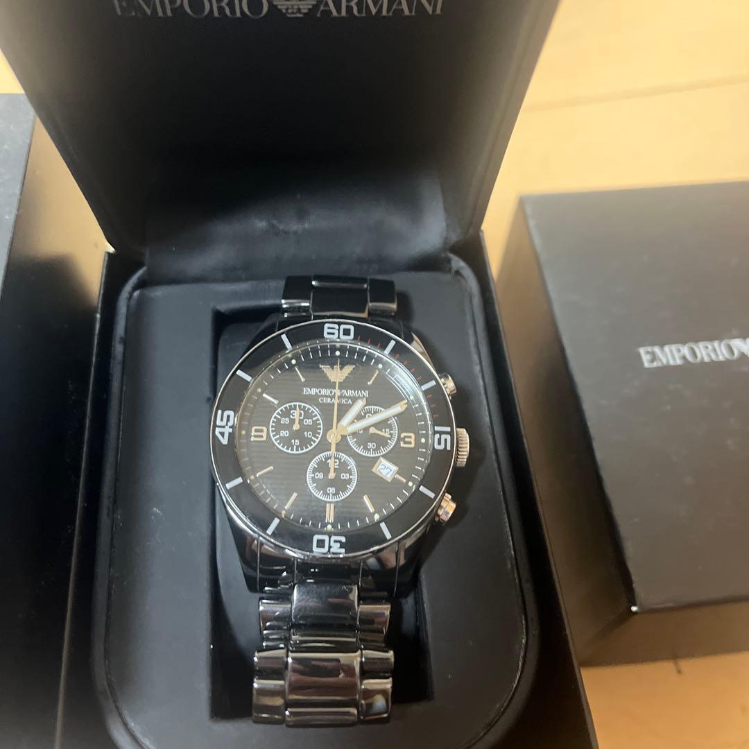 Used EMPORIO ARMANI CERAMICA Chronograph Watch