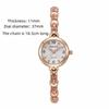Round Small Dial Luxury Wrist Watches Steel Strap Womens Quartz Wristwatch  Students Gift