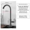 KEGOO Stainless Steel Kitchen Sink High-Arc Faucet