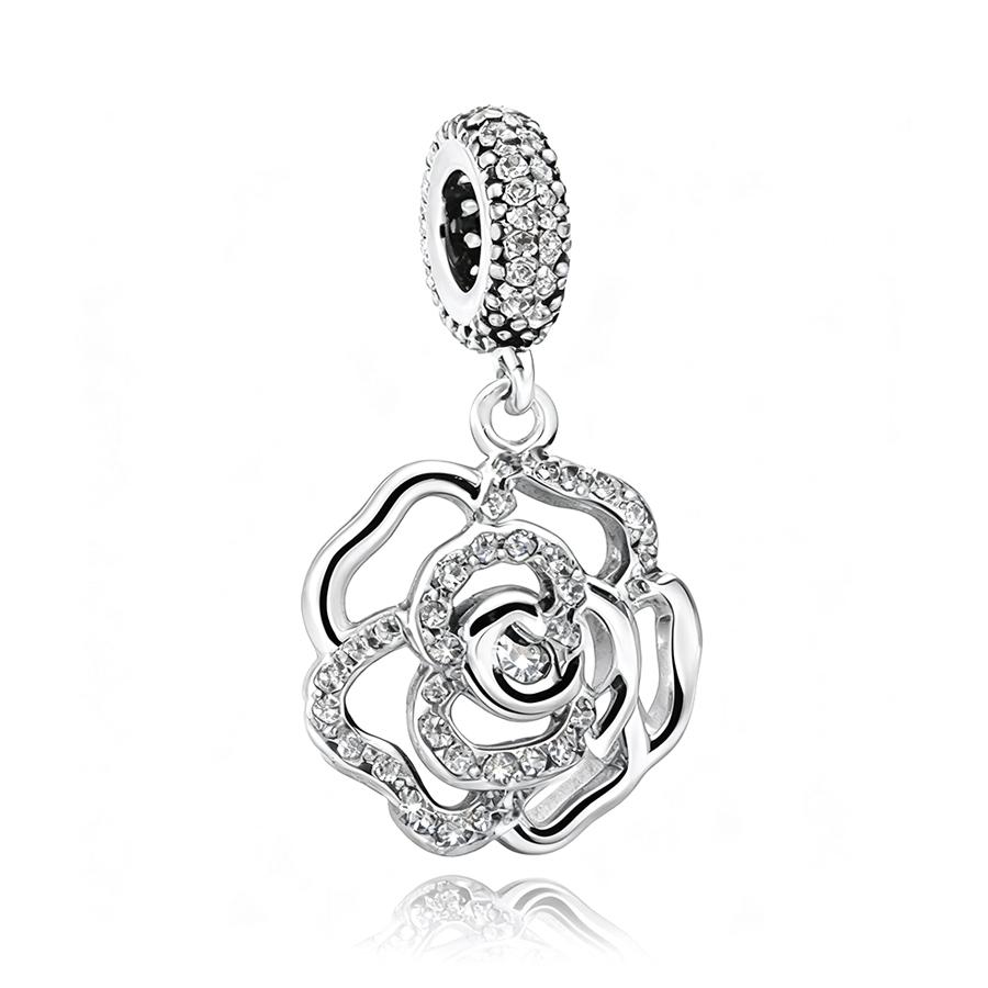 Sparkling Queen & Regal Crown Stones & Enamel Clip Snowflake Flower&Heart Charm Beads Fit Original Bracelet Diy Jewelry