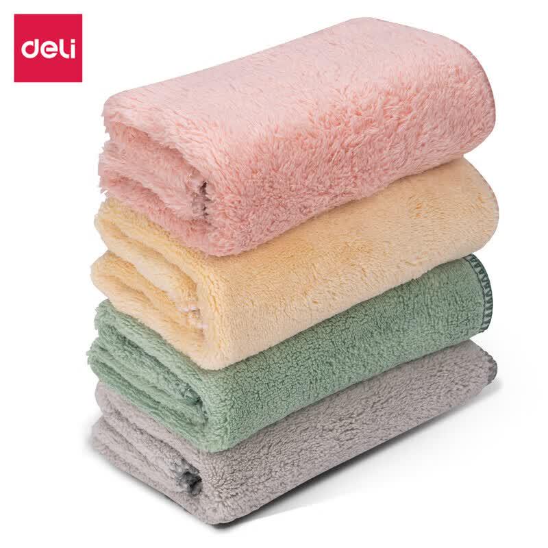 Впитывающие чистящие салфетки из кораллового флиса Deli LQ391 (4-Pack)