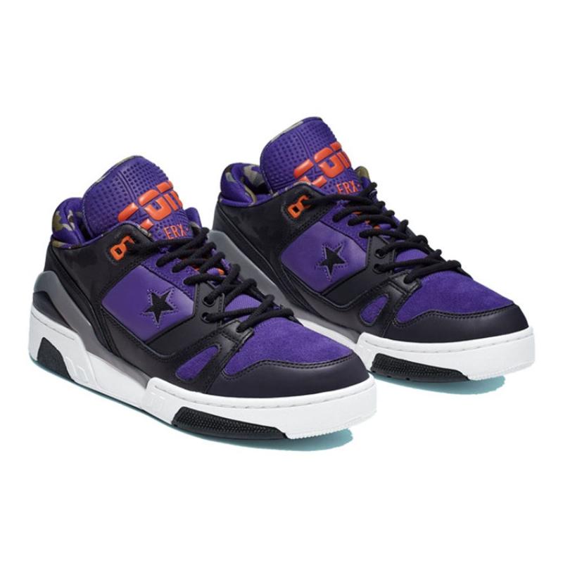 Converse ERX 260 Sporty Comfort Low-Top Vintage Basketball Shoes Unisex Black and Purple