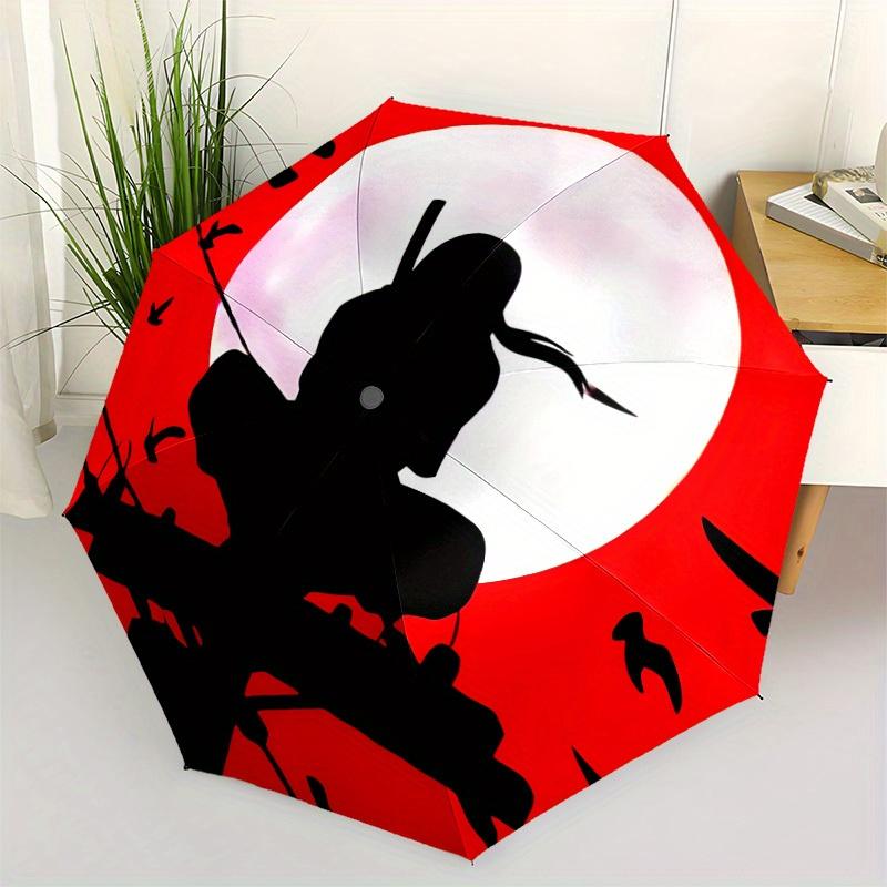 1pc Moon Ninja Windproof Automatic Umbrella, Lightweight for Women/Men, Perfect Christmas Gift A0811250