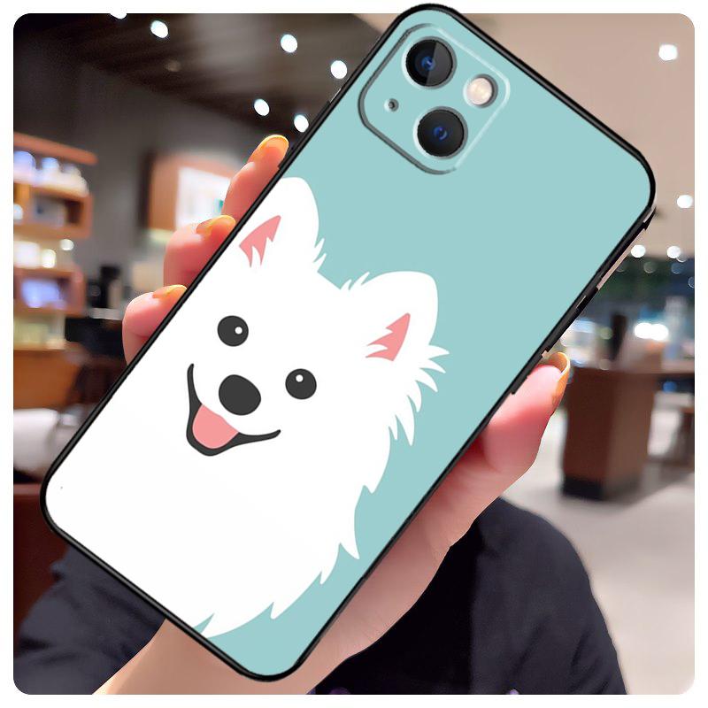 Japanese Spitz Dog Case For iPhone 16 Pro Max 14 13 12 11 15 17 Pro Max mini 15 16 Plus 16e 17 Air Phone Cover