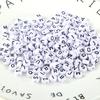 100Pcs English Alphabet Letter Beads DIY Bracelet Necklace Jewelry Accessories