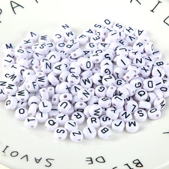 100Pcs English Alphabet Letter Beads DIY Bracelet Necklace Jewelry Accessories