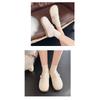 Women S Winter Faux Fur Lined Flat Casual Slip On Shoes