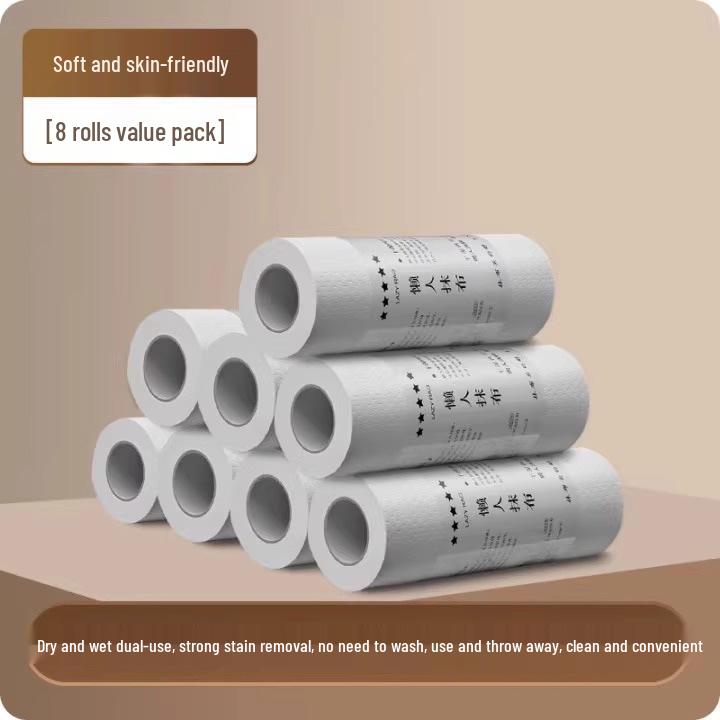 Thickened Dual-Use Disposable Dishcloth - Dry & Wet Kitchen Paper Towel for Cleaning, Oil Removal & Water Absorption