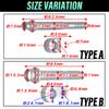TIGRE BLANC R134 Car Air Conditioner Compressor Fitting Pipe Aluminum