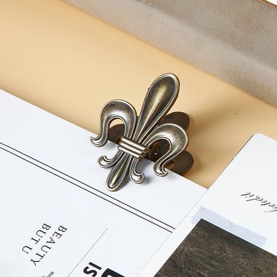 Metal Iris Shaped Binder Clips Bill Binder Clip Foldback Notes Letter File Paper Clip Binding Securing Clip Stationery
