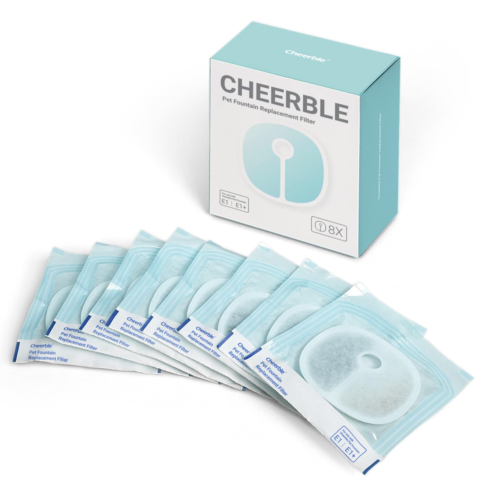 

Фильтр для поилки для кошек Cheerble Cat Water Filter Replacement (8 шт-1)
