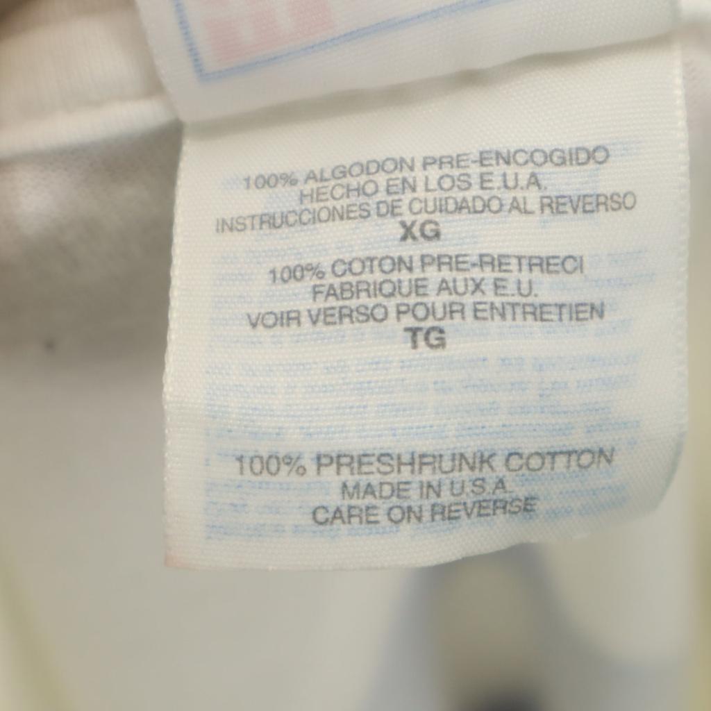 Hanes 90s Made in USA Old Short sleeve BEEFY-T T-shirt XL Single stitch Men's Used