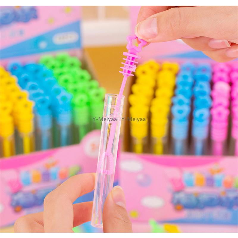New 1/5/10/48pcs Mix Color Mini Cute Bubble Tube Kids Toy Birthday Party Favors School Gifts Wedding Guests Souvenirs For Kids