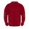 Christmas Men's Outdoor Zipper Long Sleeved Casual Top Sweatshirt
