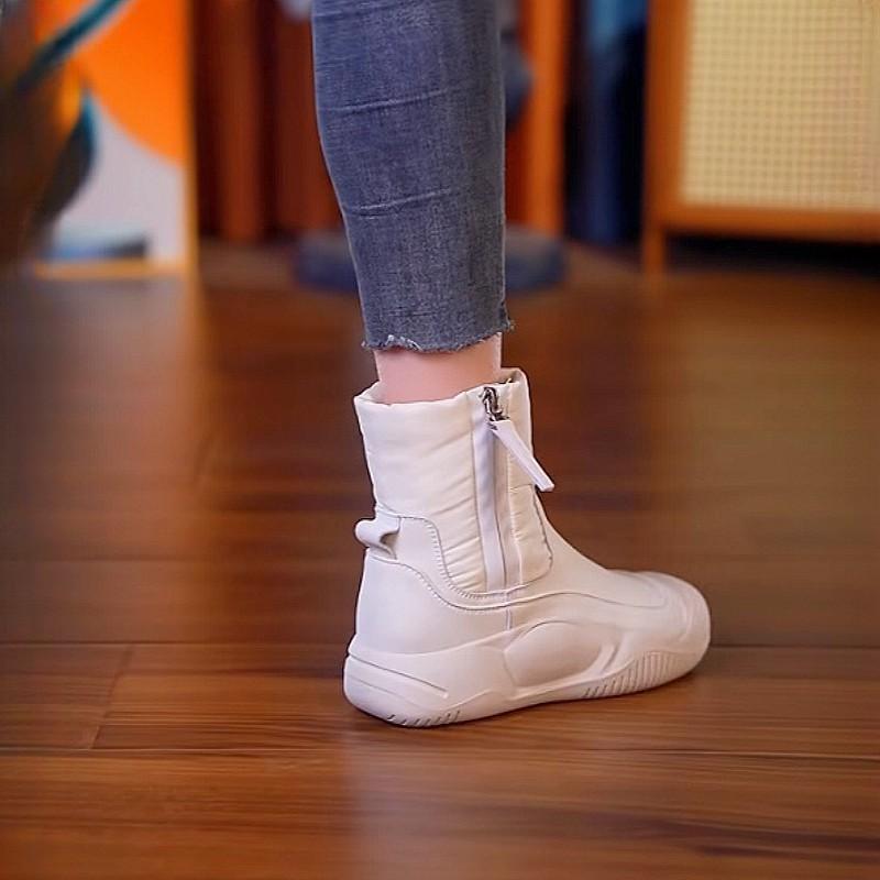 Snow boots women's 2024 new cotton shoes winter velvet thickened women's shoes thick-soled Northeast non-slip warm Martin boots