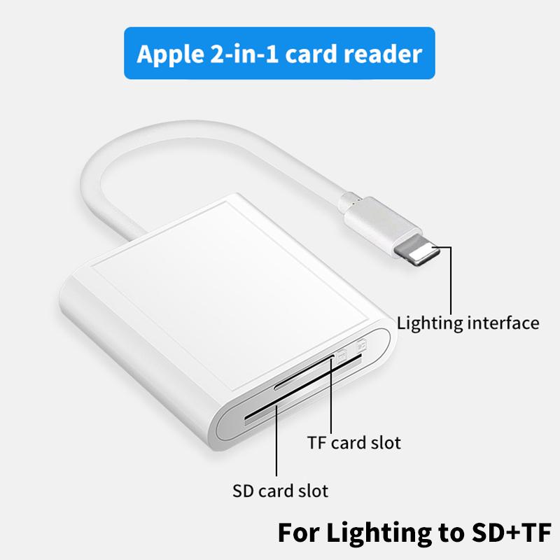 

3в1 Otg адаптер для Lighting Type-C на TF SD USB кард-ридер для Macbook Apple Iphone Huawei Xiaomi Camera Photo Data Converter