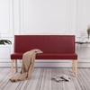 Day and Night - Day and Night Synthetic Leather Bench 139.5 Cm Red Wine Color