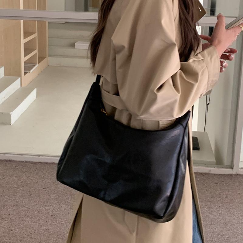 

Новые стильные ретро кожаные сумки через плечо повседневные высококачественные сумки через плечо большой емкости модные женские сумки-тоуты