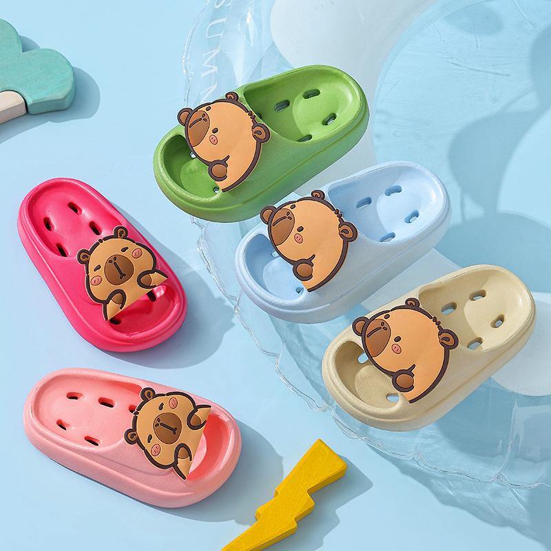 Kapibara Children's Water-Resistant Sandals Summer Boys and Girls Soft Cushion Bath Breathable Non-Slip Parent-Child Kids Sandals