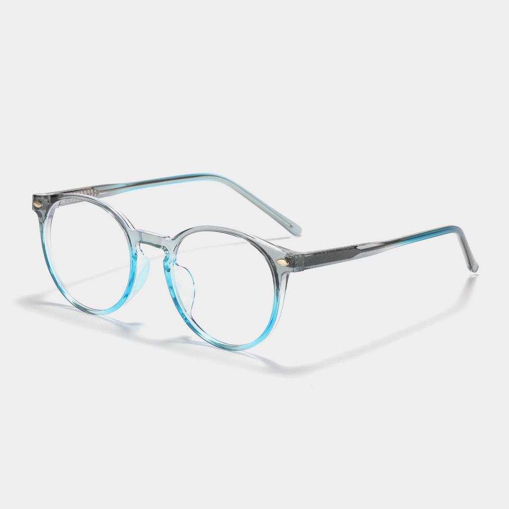 Xunge Unisex Round TR90 Glasses - Candy Colors, Korean Academy Style, Sweet No Makeup Look