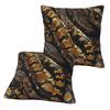 Snakes On A Train 2 Pcs Square Pillowcase Pillow Cover Cushion Zip Decorative Comfort Throw Pillow For Home Bedroom