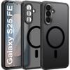 Protective Case - BOOLING - for Samsung Galaxy S25 FE - Shockproof - Matte Black - 2 Tempered Glasses