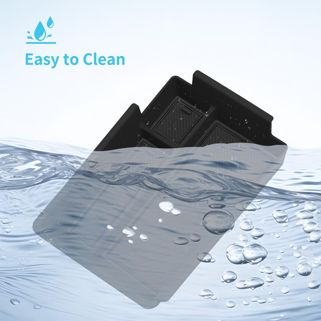 LUCKEASY Right Drive for Geely Proton X50 2025 Facelift Center Armrest Storage Box Car Accessories Organizer Tidying Tray ABS