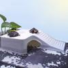 1PC Plastic Turtle Climbing Ramp with Multifunctional Sun Drying Platform Feeding & Hiding Shelter for Pet Fish Tank Box Turtles