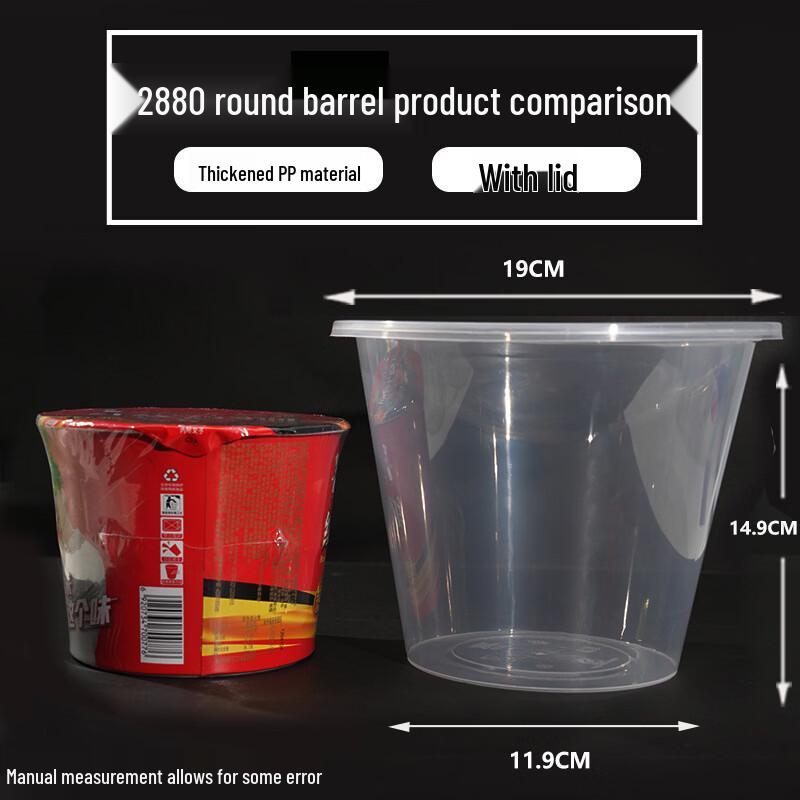 

Disposable Plastic Round Takeout Bowls