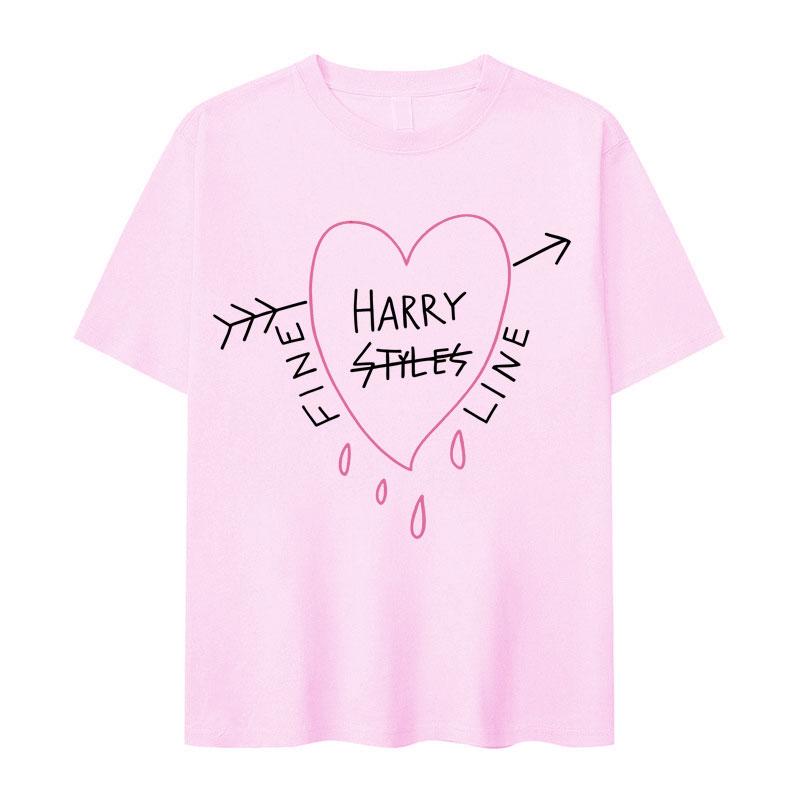 

Singer Harry Styles Fashion Happy Fine Line Print 2026 T Shrits Casual T Shirt Mens Womens Loose Oversized Short Sleeve Tshirt S
