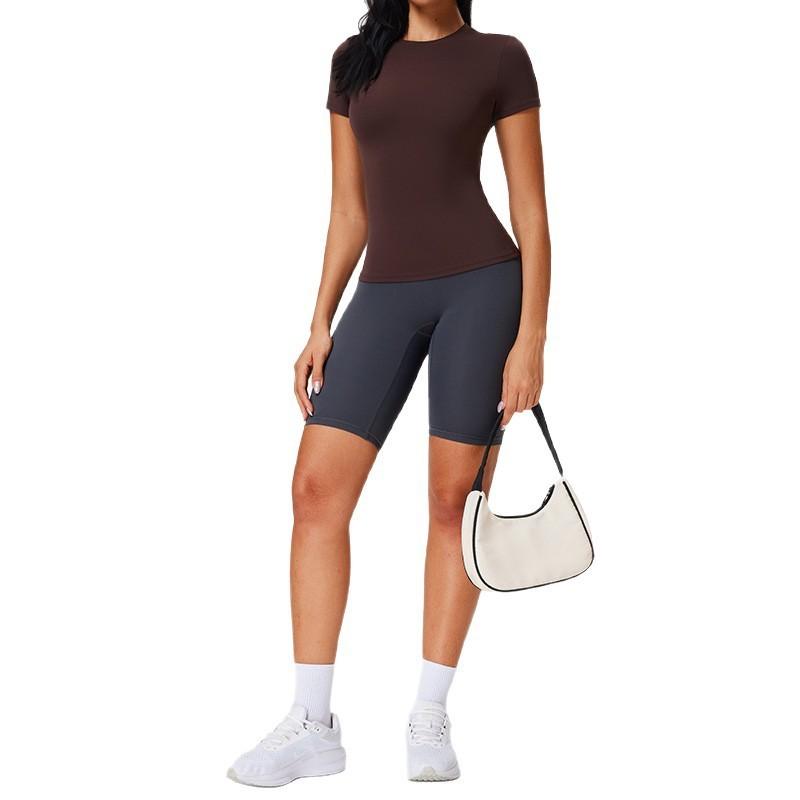 Womens Summer Yoga T Shirt With Breathable Fabric For Running And Fitness Practice