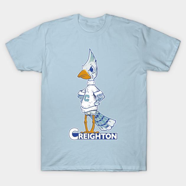 Men Black Print T-shirt Vintage Logo Mascot Of Billy Bluejay No-Cut Transfer Paper Print Cotton Tshirt 4XL светло-синий