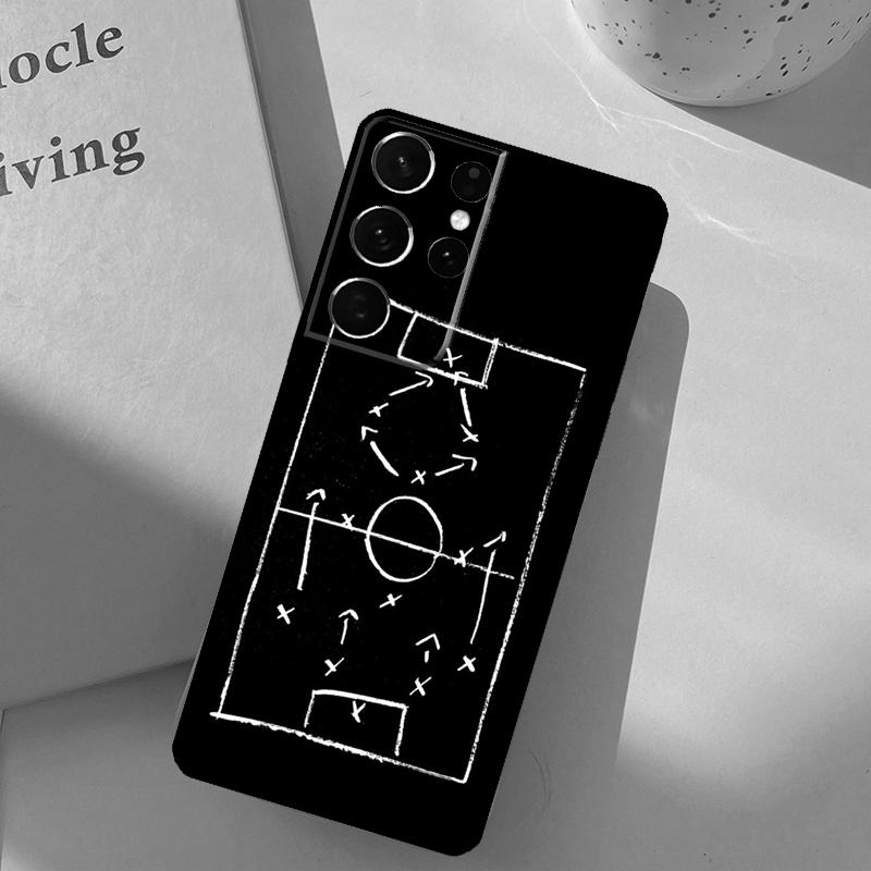 Football Soccer Tactics Time Phone Case For Samsung Galaxy S25 Ultra S20 S21 S22 S23 S24 S9 S10 Plus S25 FE Cover Shell